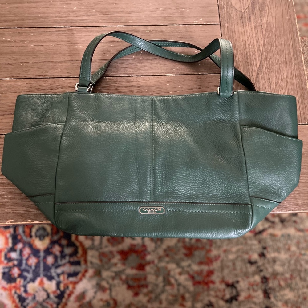 Coach pebbled leather tote
